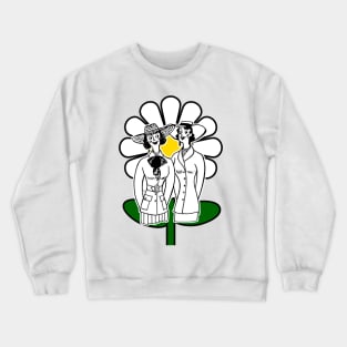 trendy sisters with daisy Crewneck Sweatshirt